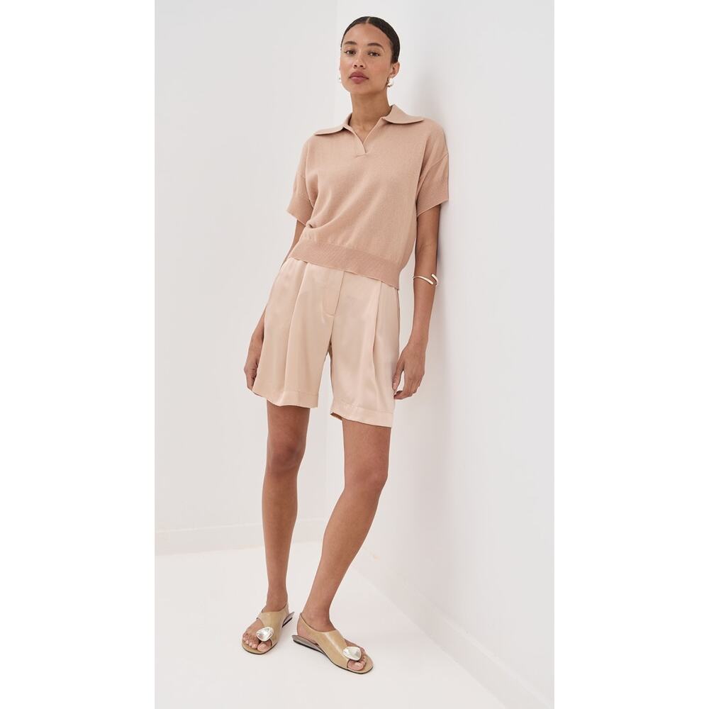 sablyn emerson silk shorts pink sand Small